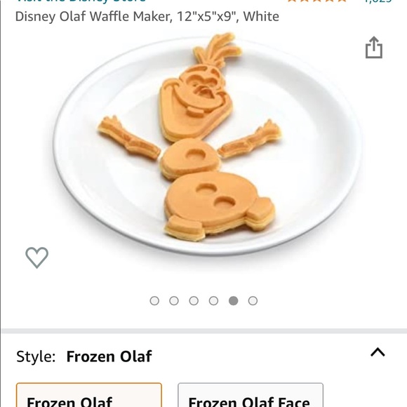 Frozen Olaf Waffle Maker - Picture 4 of 6